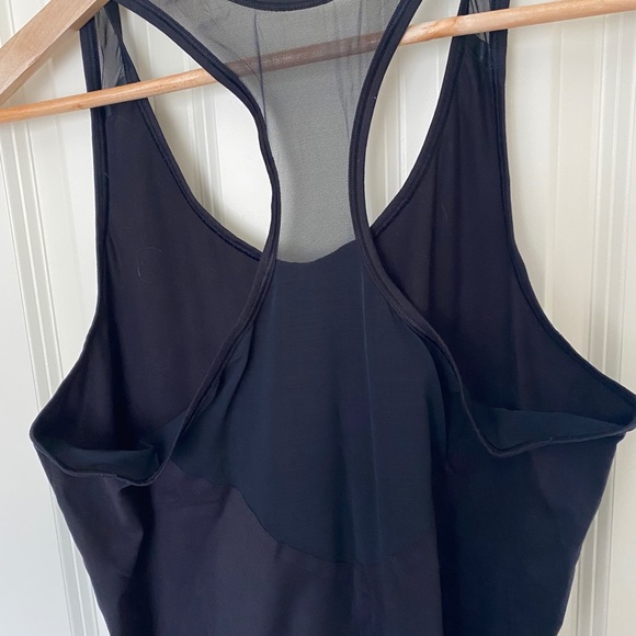 Athleta Black Sheer Tank Top Size Large - Picture 2 of 3